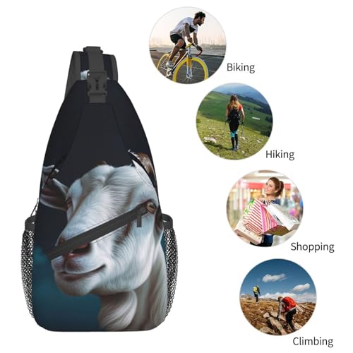 Mochila tipo sling negra para transporte al aire libre miniatura 5