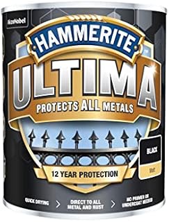 Hammerite Ultima Matt Metal Paint - 750ml - White, (Pack of 1), HMMUMMWH750