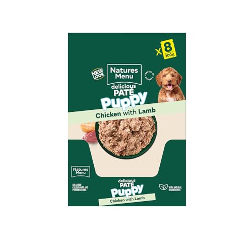 Natures Menu - Wet Dog Food - Pouches for Puppy/Junior Dogs with Chicken & Lamb - 8 x 300g