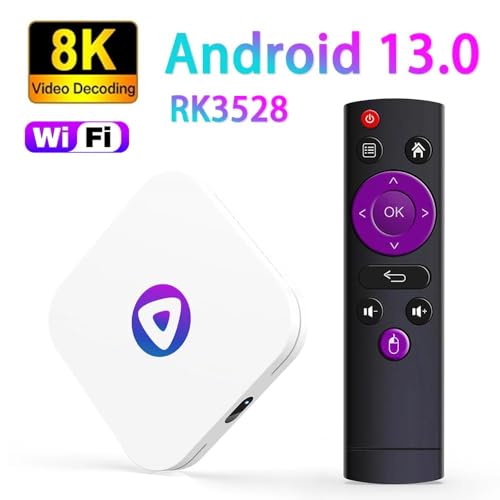 Image of H96 Max M1 Android TV Box, 8K Ultra HD, Android 13.0, 4GB RAM, 32GB ROM, RK3528