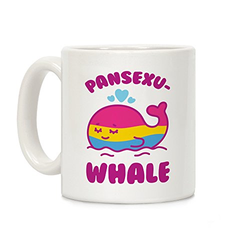 Best Cyber Deals 🔥 LookHUMAN Pansexu-Whale White 11 Ounce Ceramic Coffee Mug
