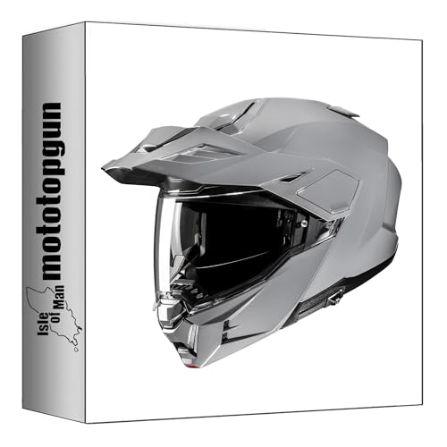 Casque modulable HJC i80 gris L avec double écran solaire intégré Mototopgun