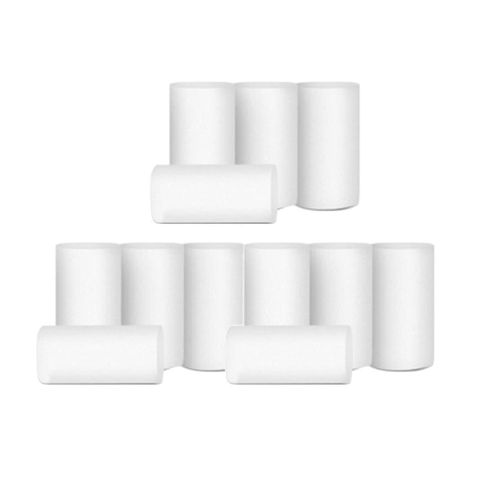 ZZSRJ 12 Rollen 4 Schichten DREI Ebenen Toilettenpapier Haushaltsbad Toilettenpapier Rolle Weiche Hautfreundliche Papiertücher (Color : White, Größe : One Size)