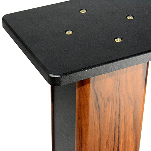 Aiwfl Speaker Stands Bookshelf Speaker Stands 35 Inch Rosewood Speaker Floor Stands Wood Speaker Stands Pair Bookshelf For Tv Home Theatre 3D Surround Sound Support thumb #7