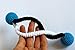 Braid Rattle pet toy, handmade toy, Crochet rattle, Turquoise-Black&White