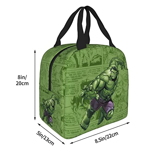 Ltuikhq Anime Lunch Bag For Boys, Cartoon Gifts, Insulated Green Lunch Box For Girls, Portable Lunch Kit For Picnic Travel Beach #TOP1