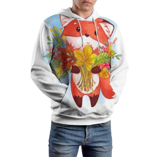 Sweat À Capuche Renard Caricatural UMENG pour Vos Sorties - 6