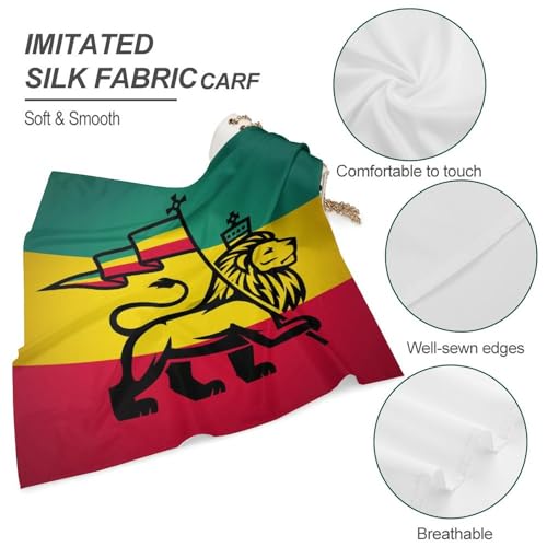 Square Silk Feeling Scarf, Lightweight Neckerchief for Women Girls Ladies Headscarf Fashion Bandanas Gift4