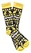Harry Potter Hufflepuff Ugly Sweater Pattern Crew Christmas Socks
