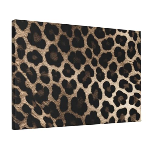 Toile léopard noir Dwrepo 30x45 cm pour habiller un mur vide facilement
