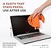 WHOOSH! Screen Shine Go - 1 fl oz Refillable Screen Cleaner Kit with Microfiber Cloth for MacBook, Phone, iPad & Eyeglasses - Powerful Streak-Free Cleaning - Pocket-Sized, TSA-Approved for Travel