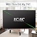 VIVO Flat Screen TV Cover Protector for 55 to 58 inch Screens, Universal, Outdoor, Weatherproof, Water Resistant COVER-TV055B