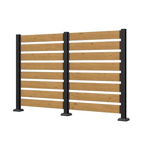 Yardenaler 78” W x 48” H Wooden Air Conditioner Fences for Hard Ground & Soft Ground, 2 Outdoor...