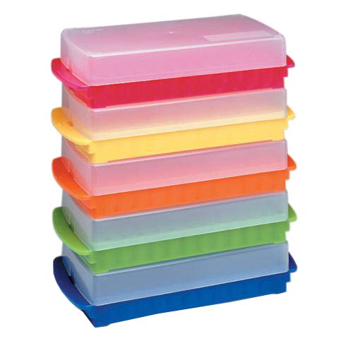 Heathrow HS2345E 96-Well Reversible Rack, Pink (Pack of 25)