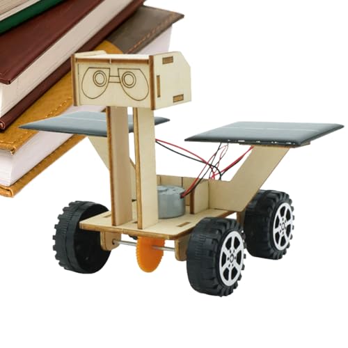 STEM-byggsatser - pedagogiska leksaker för bilkonstruktion av solenergi - trävetenskapliga experimentleksaker | för barn pojkar flickor nybörjare klass resor sc