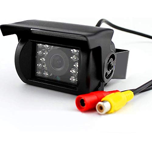 RCA Vehicle Backup Camera,Rear View Camera,Car Reversing Camera with 10m RCA Video Connector Cable for 12V/24V RV Camper Truck Pickup Bus Waterproof Night Vision Wide View Angle