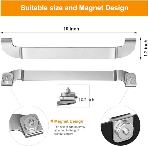 Zhsx SKCJ 10 Inch Griddle Spatula Holder Magnetic Design thumb #2