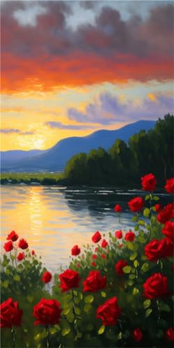 Peinture diamant 5D grand format pour décorer votre salon avec un paysage