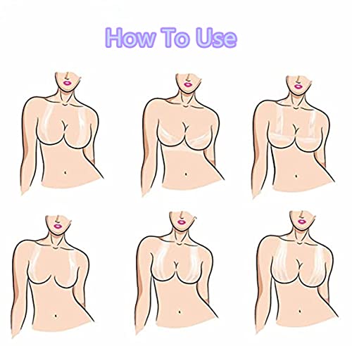 Image of Invisible Bob Tape Breast Lift Tape Self Adhesive Body Tape Bra for Chest | Bust Boobs Lifting Push up Backless Bra Support Tape Lift Support Boobytape Long Straps for Large Breasts Strapless Dresses