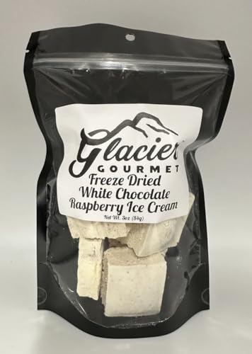 Freeze Dried White Chocolate Raspberry Ice Cream by Glacier Gourmet