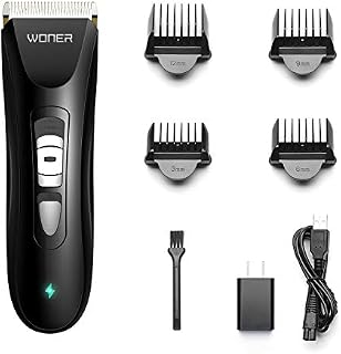 WONER 8-Piece Hair Cutting Kits, Cordless Hair Clippers Hair Trimmers for Men IPX7