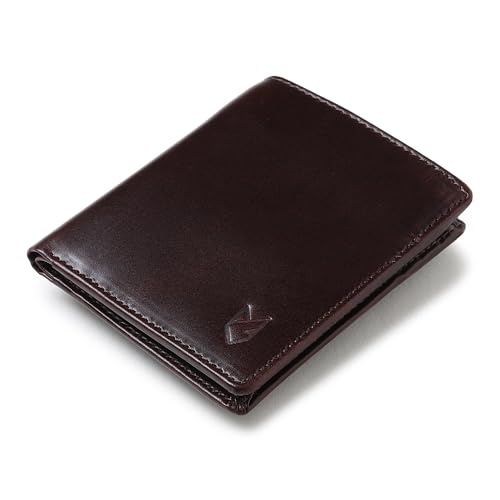 Image of FOXHACKLE Slim Bifold Leather Wallet for Men with Secret Hidden Pocket and Coin Pocket, RFID Blocking Men's Wallet with Separate Bill Section(Crunch Brown)