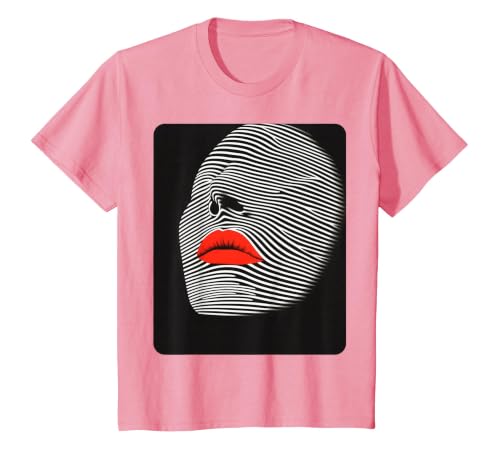Female Women's Fashion Style Designer T-Shirt, Youth, Pink, X-Small