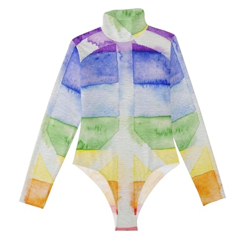 Body moldeador con control de abdomen para mujer GuoChe de cuello alto
