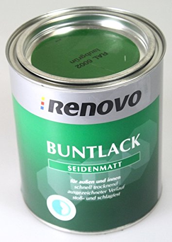 Preisvergleich Produktbild Seidenmattlack Laubgrün RAL 6002 - 750 ml