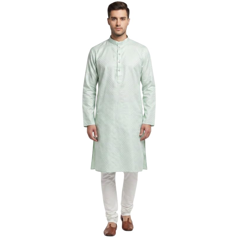 silk zone Men's Jacquard Kurta Only | Regular Fit Traditional Indian Ethnic Wear for Festive & Wedding-picture-41