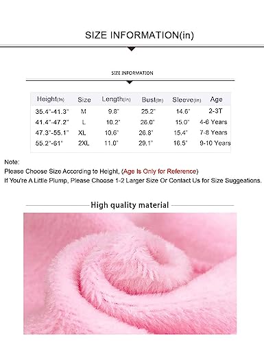 Daydance Suéter de bailarina com mangas compridas para meninas, Fusia-fleeced, X-Large