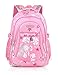 Produktbild EKUIZAI Mädchen Jungen Mädchen Rucksack Schulrucksack Ranzen Kinder Schulranzen Schultasche (Rosa)