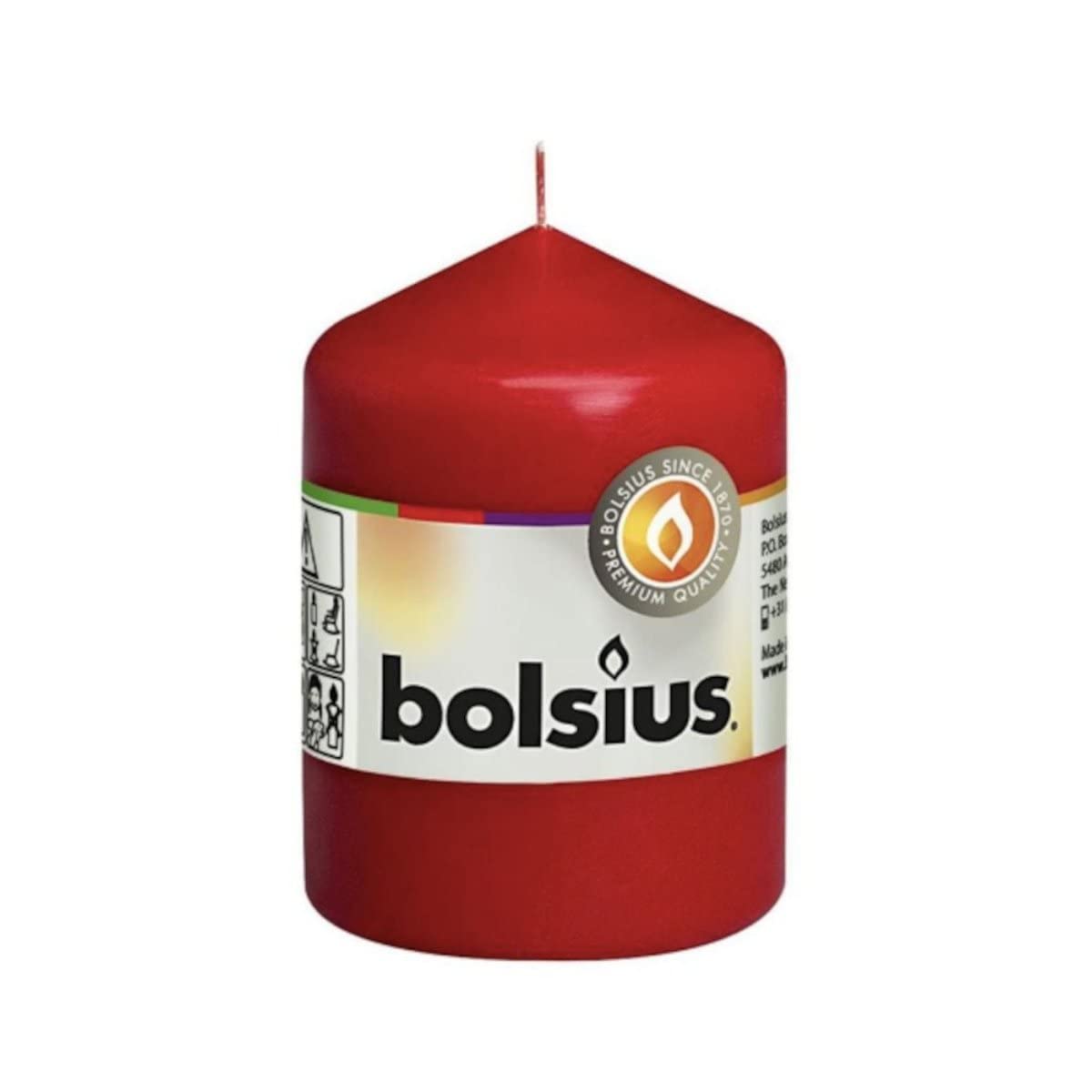 BOLSIUS Pillar Candle (Red)