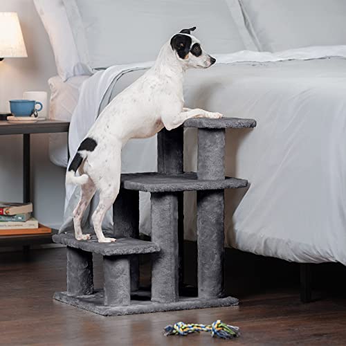 Furhaven Steady Paws Multi-Step Pet Stairs for High Beds & Sofas - Gray, 3-Step by Furhaven - Used condition - Image 6