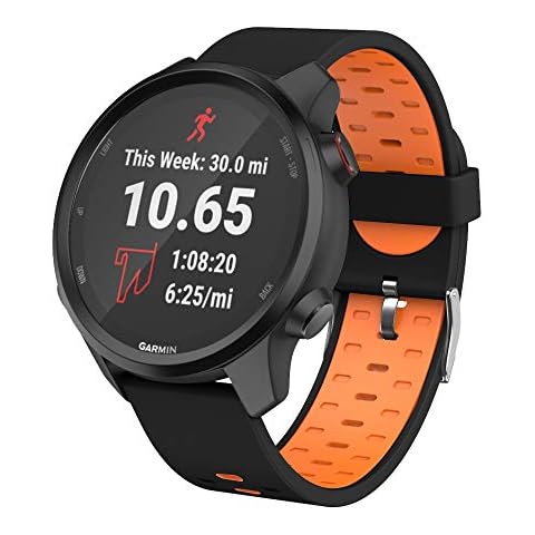 ISABAKE Watch Strap for Garmin Vivoactive 3, Forerunner 645/245 Music, Vivomove HR, 20mm Quick Release Silicone Replacement Band Cover