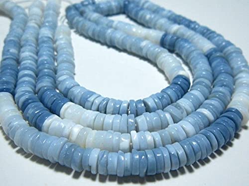 Opale Bleue Naturelle heishi 6mm pour fabriquer des bijoux personnalisés de qualité