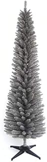 Direct Global Trading 7ft Slim Pencil Pine Grey Artificial Christmas Tree