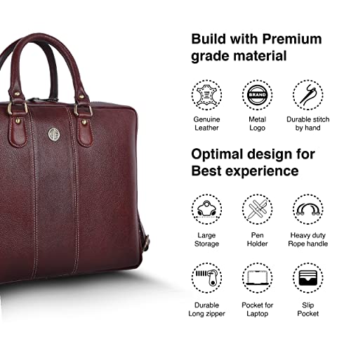 Buy Hammonds Flycatcher Genuine Leather Executive Formal Office Bag Shoulder Laptop Messenger