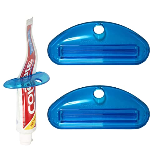 MenYiYDS Toothpaste Tube Squeezer Blue, 2-Pack