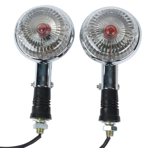 Clignotant ambre XVS650 XVS1100 avec boîtier robuste et finition transparente