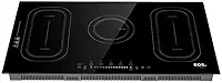 Cooktop de Indução Cinco Bocas EOS 90cm Freezone Preto 9500W ECI05EPF 220V