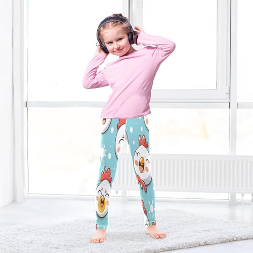 Bolaz Toddler Girls Leggings Printed Yoga Pants Leggings Chicken Face for Kids4