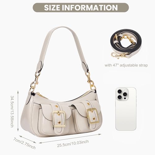 Image of Shoulder Bag for Women Y2k Purse Leather Hobo Tote Handbag Trendy Going Out Purse Crossbody Everyday Purse