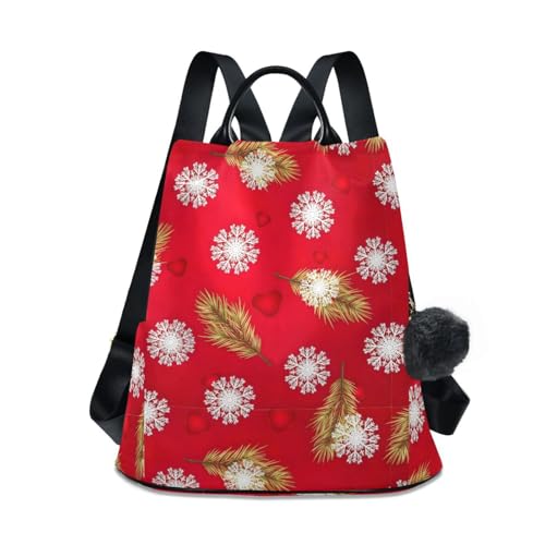 Sac à dos de Noël femme flocons de neige le cadeau tendance idéal