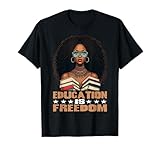 Photo Gallery l istruzione è libertà black teacher books black history month maglietta Photo Gallery l istruzione è libertà black teacher books black history month maglietta