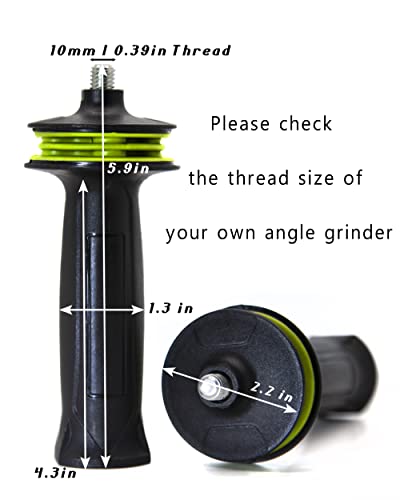 Angle Grinder 10Mm Thread Auxiliary Side Handle For Makita Dewalt Bosch Angle Grinder M10 Thread #TOP1