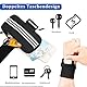 Handytasche Joggen Verstellbare mit Handgelenktasche, Universal Handy Sportarmband, Wasserdicht Handyhalterung Joggen, Armband-Armtasche, Kompatibel Mit iPhone Samsung Huawei Handy Bis Zu 6,5