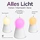 Color&Mood: Set mit 12 LED-Teelichtern RGB + Warmweiß + Flackernde Flamme – Wiederaufladbar mit Fernbedienung – Verbesserte Magnetbasis