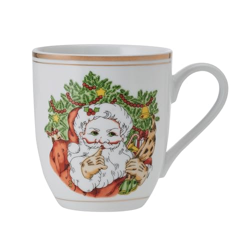 Set de 4 mugs porcelana Fitz & Floyd Navidad 12 oz miniatura 7