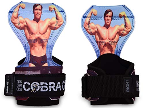 Image of Cobra Grips Weight Lifting Gloves with Adjustable Neoprene Padded Wrist Wraps - Heavy Duty Alternative to Power Lifting Hooks for Deadlifts